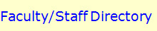 Faculty/Staff Directory